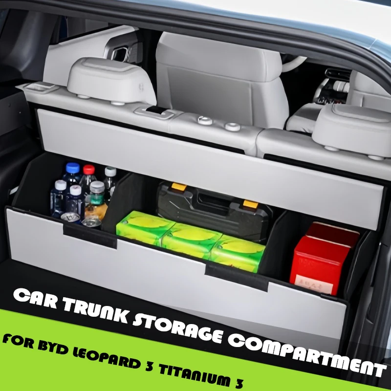 

Car Trunk Storage Box Fit for BYD Leopard 3 Titanium 3 Modified Auto Car Folding Storage Box Car Interior Upgrade Parts