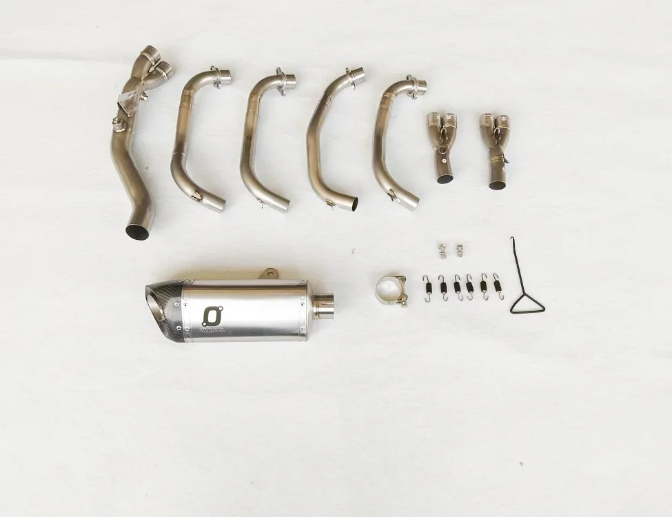 

FBVV Motorcycle ZX4R Exhaust Escape 2023 for Ninja ZX-4R Exhaust Muffler Pipe Steel Titanium Racing Exhaust Pipe