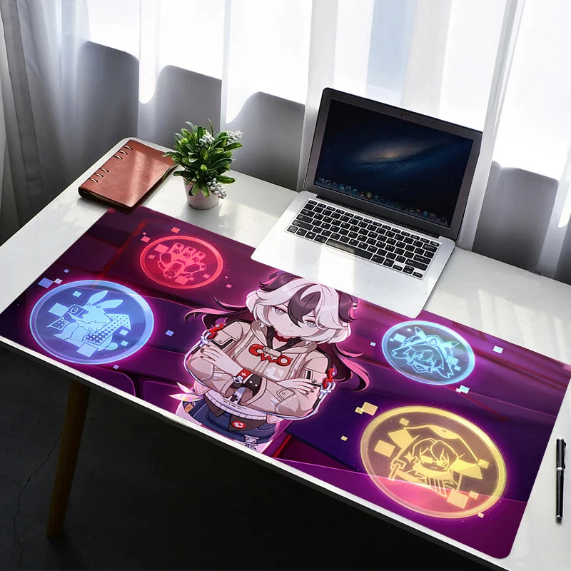 Mouse Pad HD Non Slip Rubber Mousepad Laptop H-honkai Impact 3 Gamer Cabinet Keyboard Pad Office Computer Gaming Desk Mouse Mat