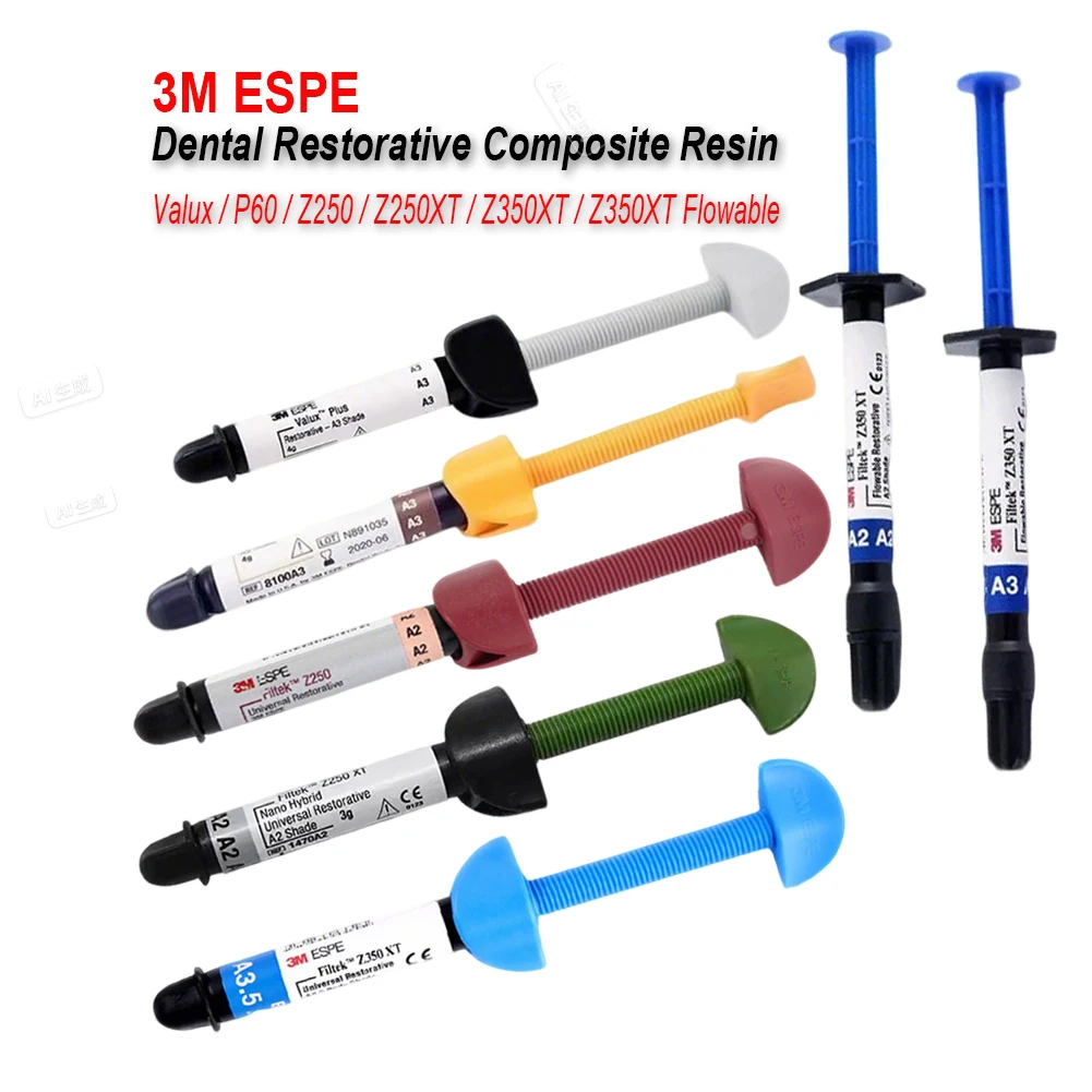 

3M ESPE Valux Plus Composite Resin All Models Universal Nano Hybird Z250XT P60 Z250 Dental Tooth Restorative A1/A2/A3/A3.5 Shade