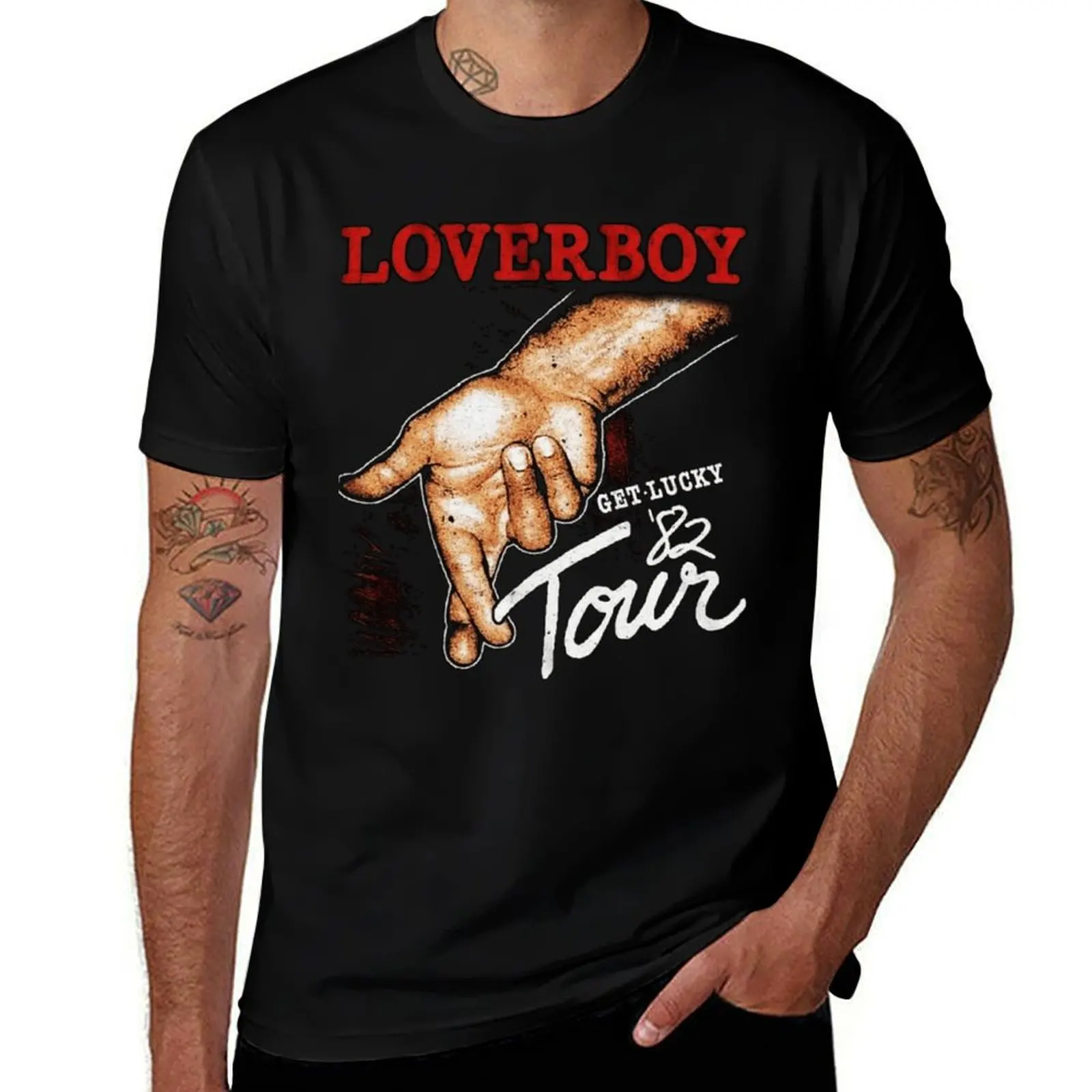 

loverboy get T-Shirt heavyweights man clothes boys whites t shirts men