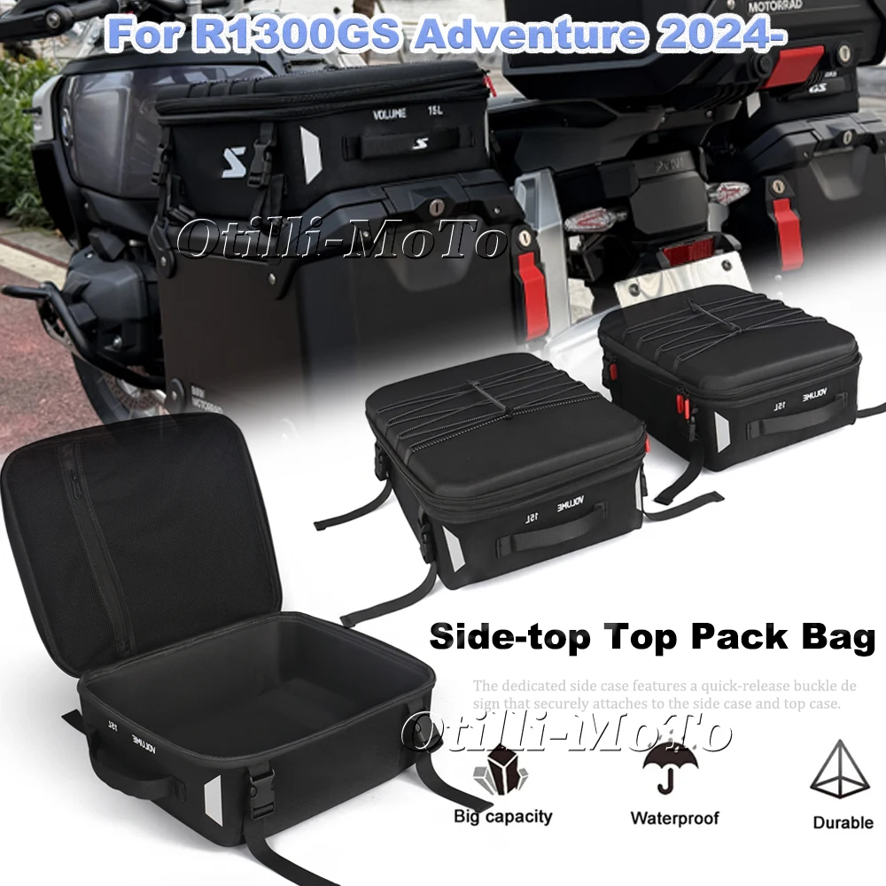 

Motorcycle Accessories Aluminium Side-top Top Pack Bag Luggage Expansion Bag For BMW R1300GS Adventure R 1300 GS ADV 2024-2026
