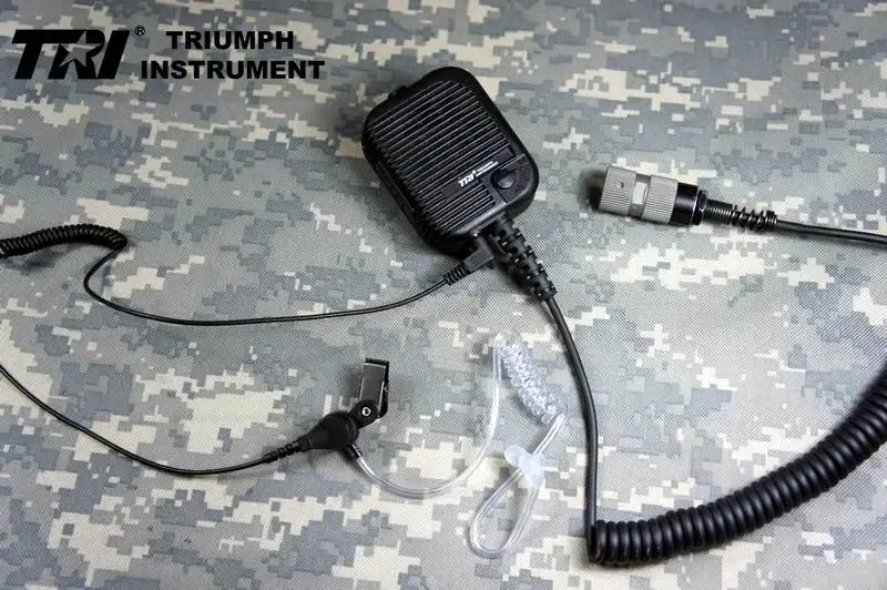 

TRI THALES walkie-talkie microphone high and low volume adjustment with air duct headphones PRC152 148