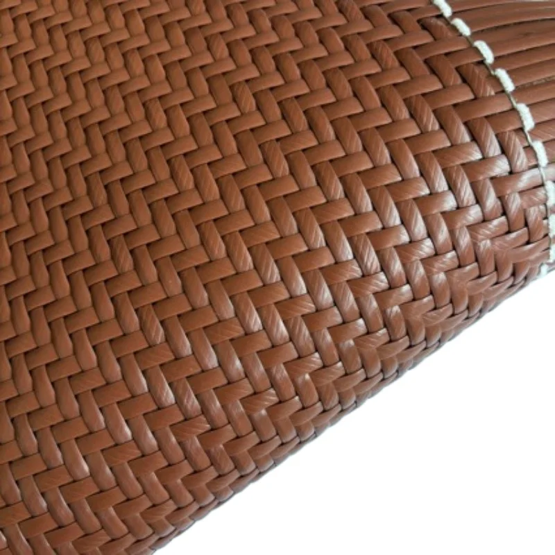 Plastic mat Imitation rattan woven cross mat Furniture fabric Chair sofa sitting bread covered mat loose edge material