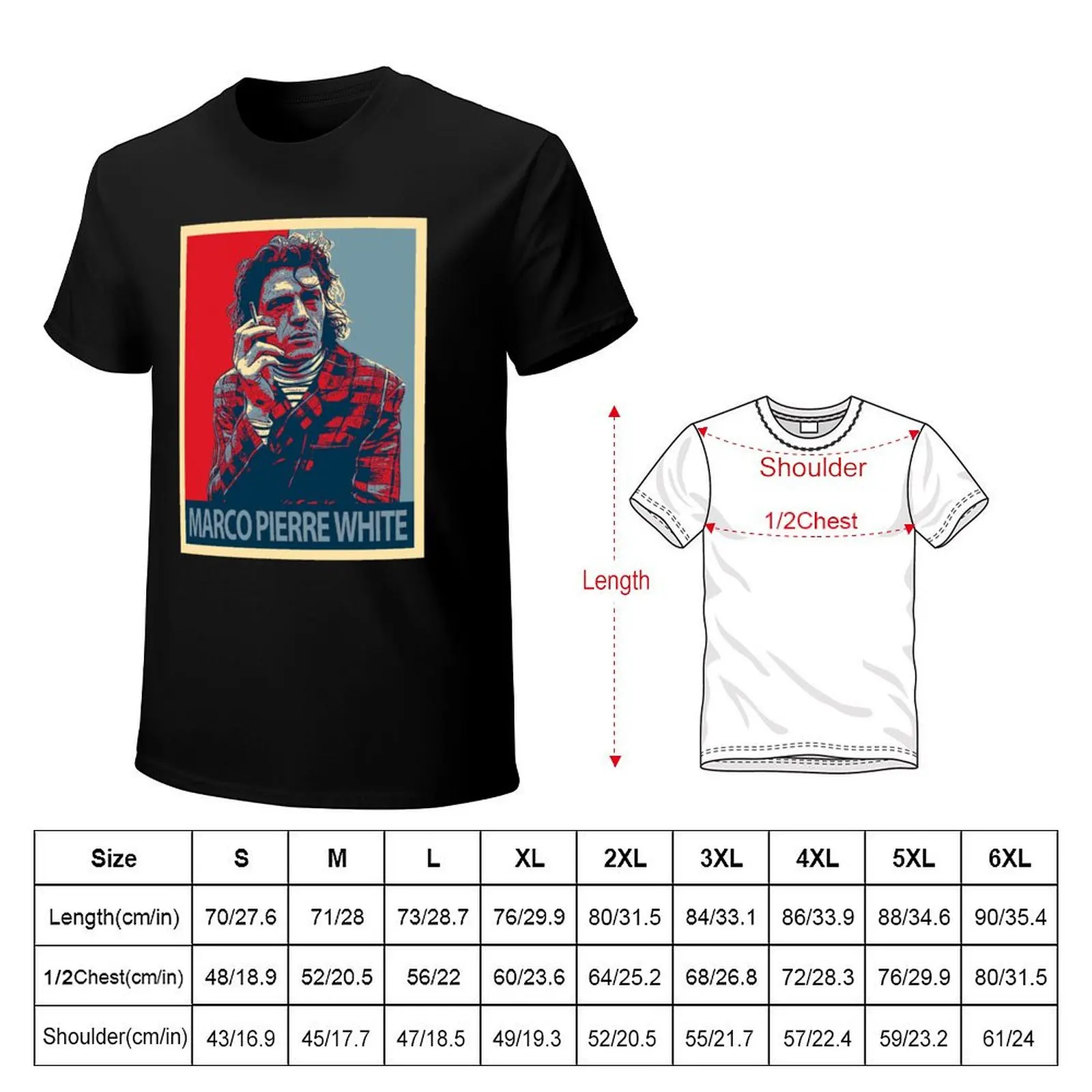 Marco Pierre White T-Shirt t shirt man plain T-Shirt
