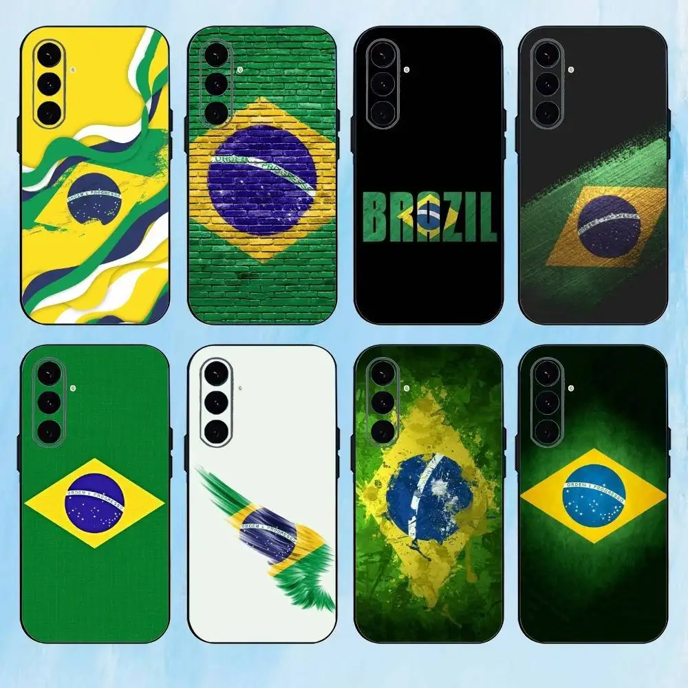 

B-Brazil B-Brazilian Flag Phone Case For Samsung Galaxy A73,A72,A71,A70,A53,A52,A51,Others Soft Black Cover