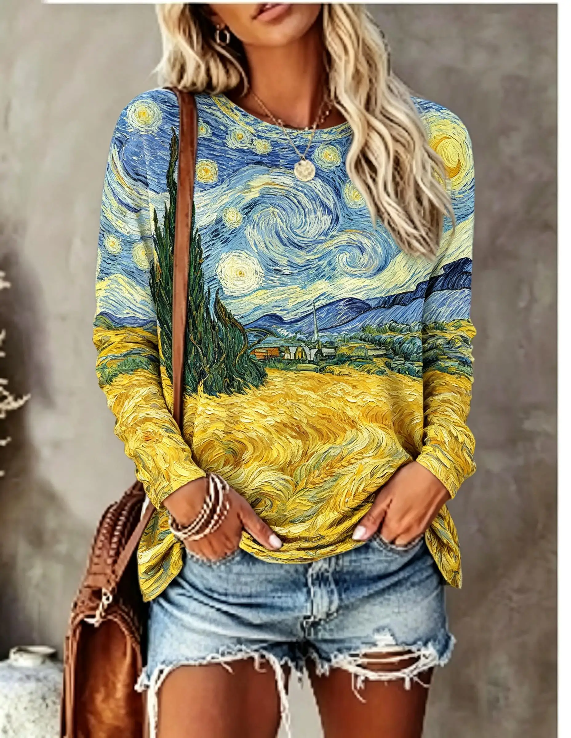 Women Long Sleeve T Shirt Van  - огляд і ціна T-Shirts