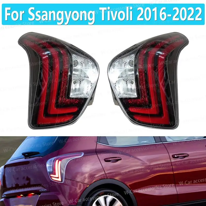 Car LED Taillight For Ssangyong Tivoli 2016-2022 Rear Tail Light Assembly Brake Taillight Stop Light Parking Lamp 83602-35801