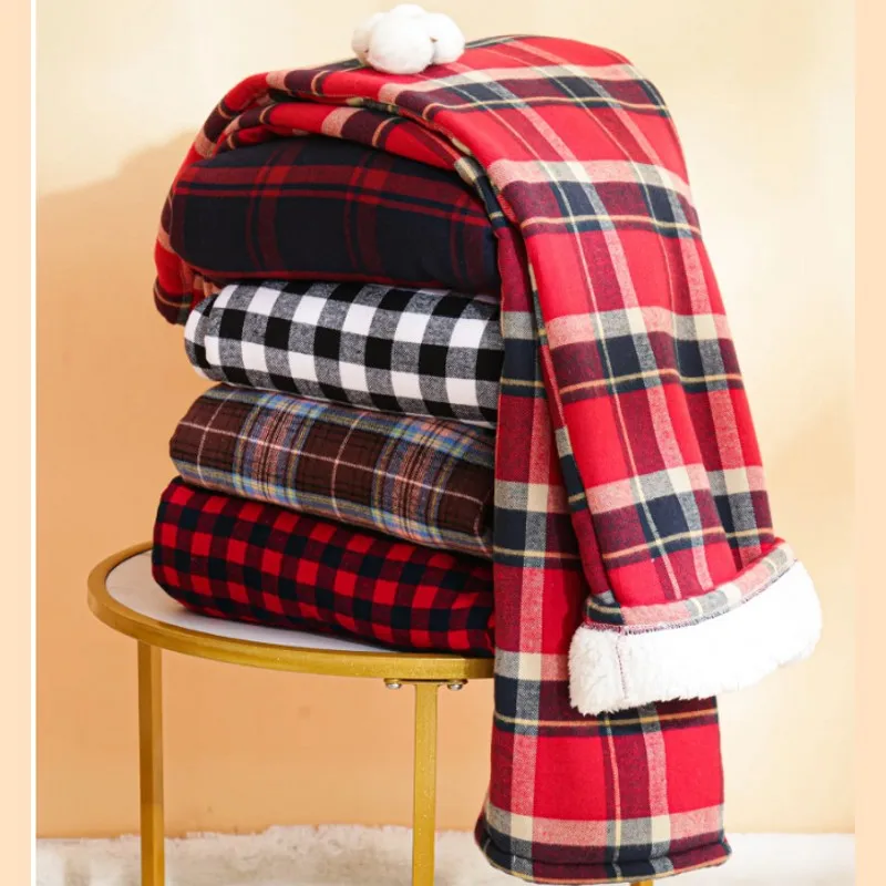 

Весенне-осенние женские хлопковые бархатные штаны для сна, женские теплые фланелевые домашние штаны, одежда для дома, брюки, женские повседневные клетчатые пижамные штаны