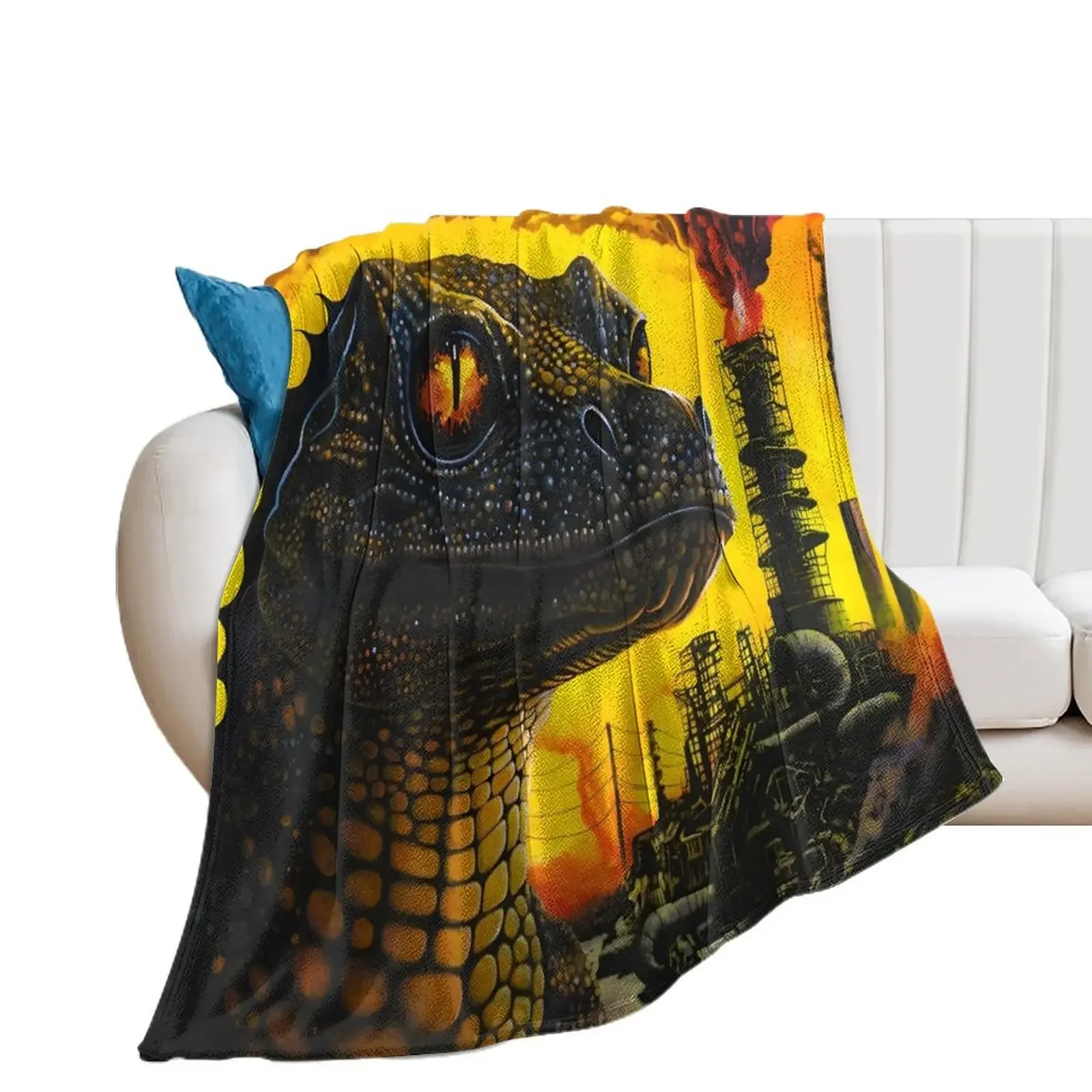 

PetroDragonic Apocalypse Throw Blanket Bed Fashion Sofas Decorative Throw Cute Plaid Blankets