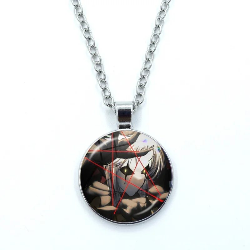 Game The Freak Circus Necklace for Women Jewelry Cabochon Glass Pendant Fashion Statement Crystal Necklace Wholesale