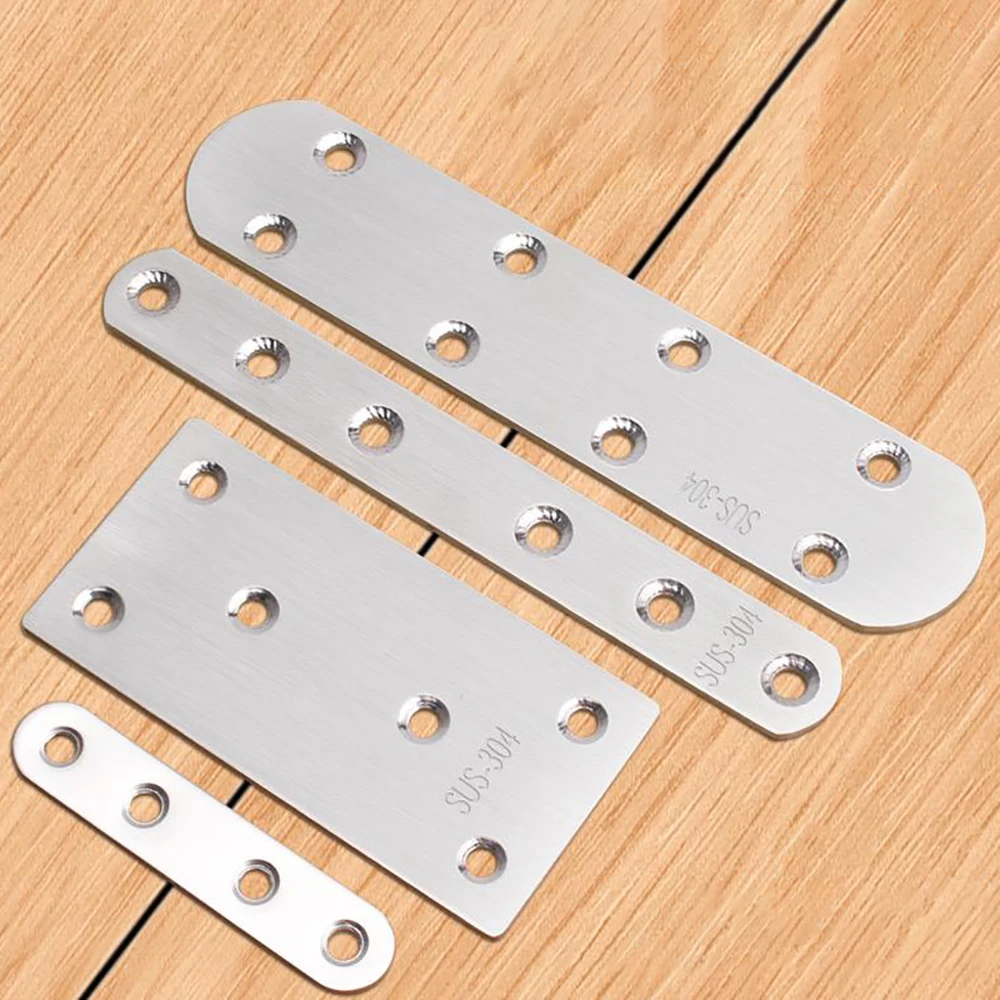 دعامات زاوية مستقيمة مع براغي من الفولاذ المقاوم للصدأ برمز زاوية مستقيم لإصلاح الأرفف والأثاث الخشبي