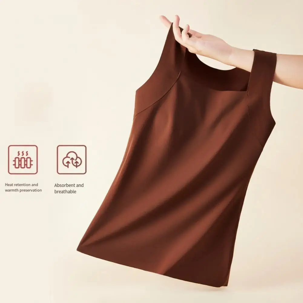 Skin-friendly Tank Top Women’s Tank Top with Built-in Bra High Stretch Camisole Slim Fit Shapewear Workout Shirt for Comfort