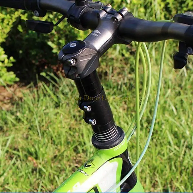 77UF Bike Stem Riser Handlebar Riser Adapter Aluminum Alloy 28mm Fork Stem Extender for MTB Road Bike Mountain Bikes