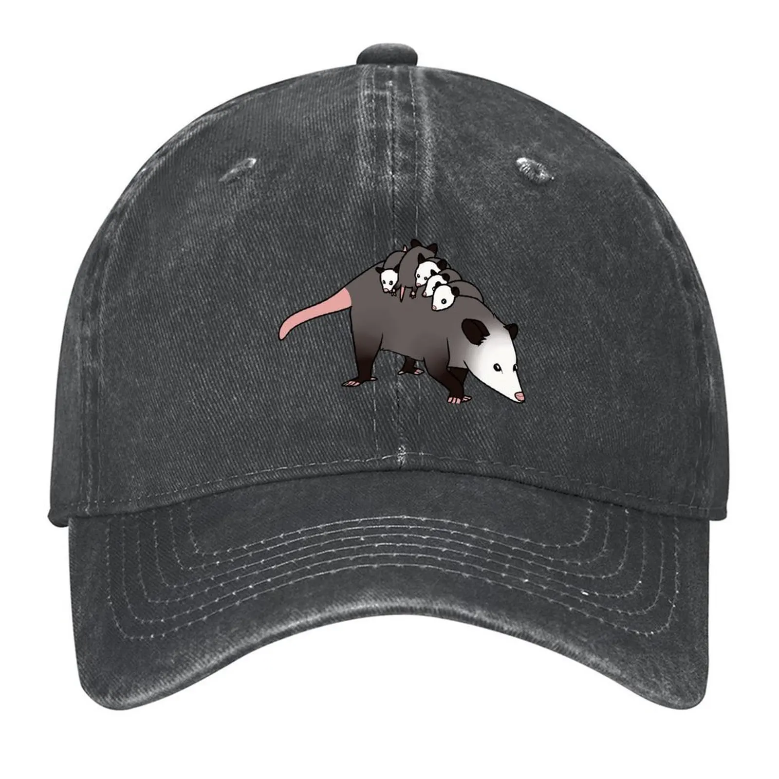 

Possum Carrying Babies Baseball Cap Brand Man cap funny hat black |-F-| Sun Hats For Women Men's