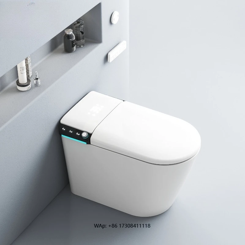 

Новый высокотехнологичный электрический умный унитаз, настенный, с самоочищающимся пультом дистанционного управления для биде, интеллектуальные функции S-Trap дренажа