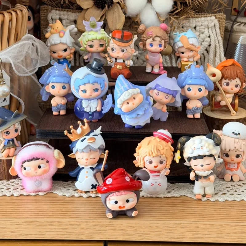 

Новый Heyone Mini Lost Time Town Series Mini Blind Box Cute Beans Mystery Box Модные фигурки героев Коллекционная модель игрушки-сюрпризы