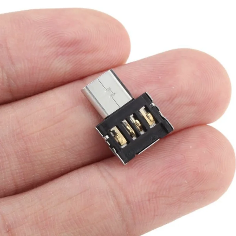 100 حزمة محول Micro USB OTG Micro USB ذكر إلى USB 2.0 أنثى محول موصل صغير الحجم للغاية