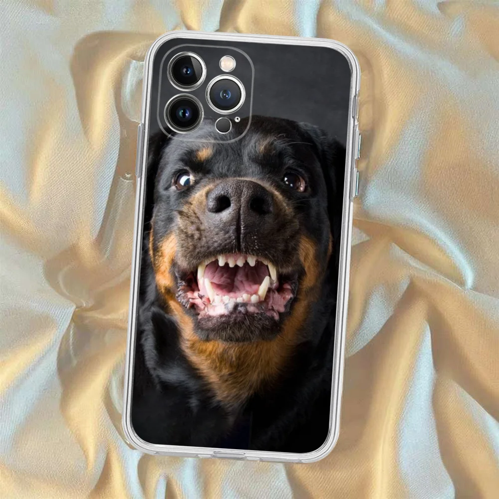 Rottweiler Dog Phone Case Silicone Soft for iphone 15 14 13 12 11 Pro Mini XS MAX 8 7 6 Plus X XS XR Cover