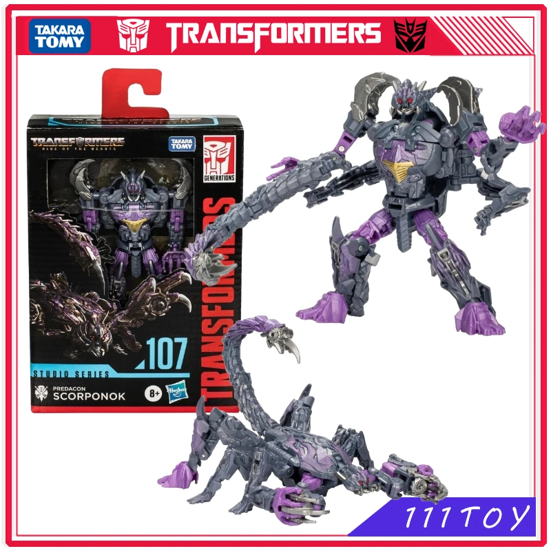 В наличии Takara Tomy Transformer Studio Series Deluxe Class SS107 Predacon Scorponok Аниме Фигурки Робот игрушка экшн-фигурка подарок
