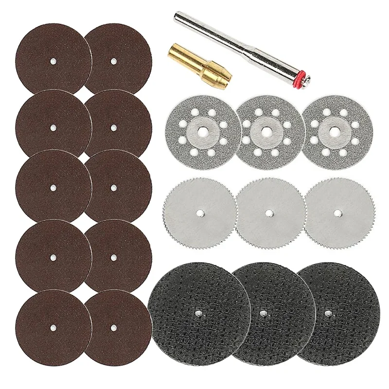 21Pcs Resin Cutting Disc Cutting Wheel for Dremel Accessories Cutting Discs Rotary Tools Saw Blade Wood Cutting Set