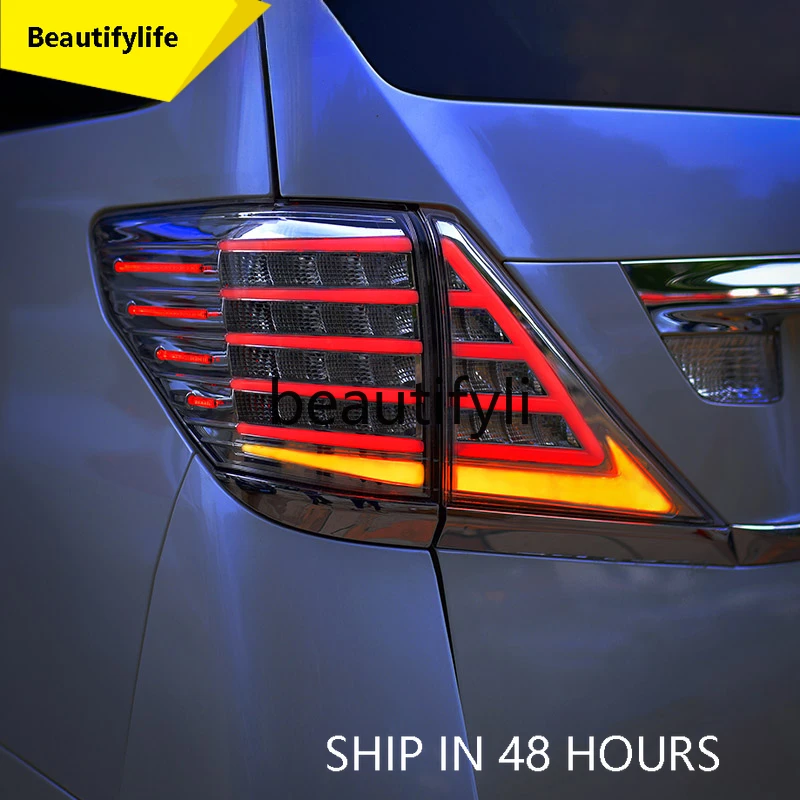 

cqy LED tail light assembly 07-13 modified full LED rear tail light running water turn signal