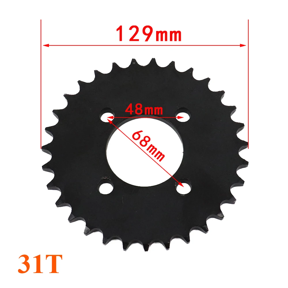 Motorcycle 25T 428 Drive Chain Rear Sprocket 68mm For 4 Wheeler 150cc 200cc 250cc ATV Scooter Quad Pocket Buggy Dirt Pit Bike