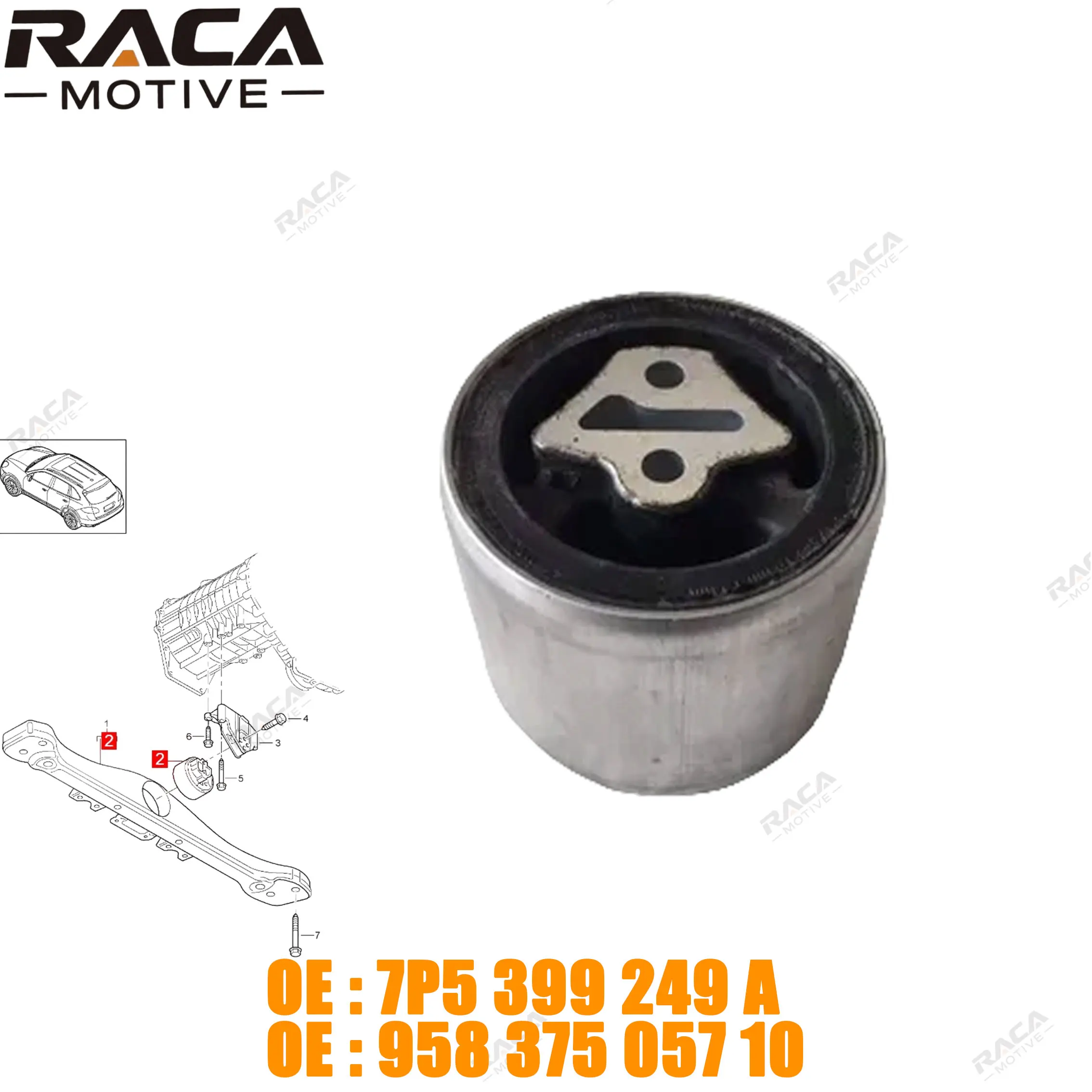 

Кронштейн раздаточной коробки для Porsche Cayenne (92A) 2010- (3.0 3.6 4.2 4.8 GTS Turbo S) 95837505710 7P5399249A