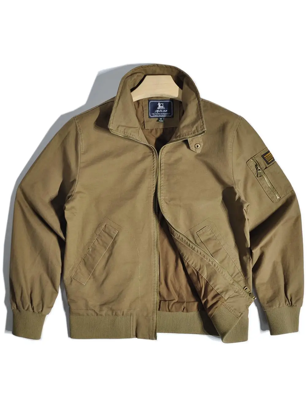 

Ретро-куртка в американском стиле G9 Harlington с воротником-стойкой, рабочая одежда, повседневная мотоциклетная куртка на молнии, осенняя, свободного кроя, молодежная мода