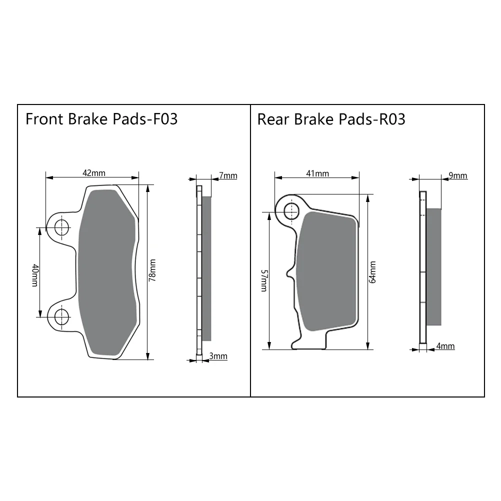 Off-Road Motorcycle Brake Pads Front Rear Caliper Hydraulic Disc For KAYO T4 T6 K6 GUIZUN MX6 X2 Old KEWS K16 K18 Motorbike Part