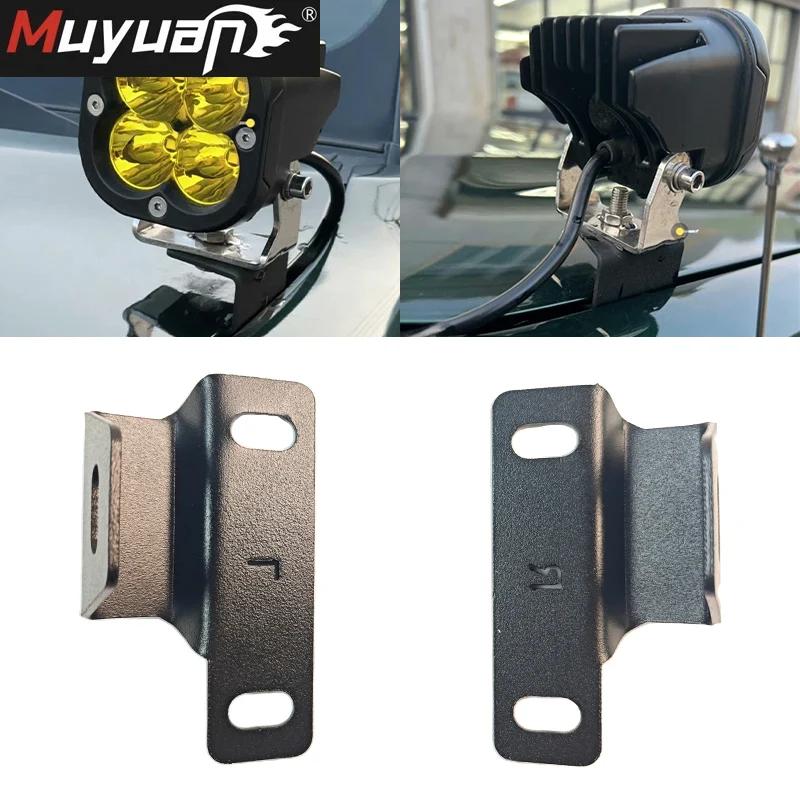 

Front Hood Hinge Light Work Lighting Bracket Mounting Holder Spotlight Bracket For Toyota Land Cruiser LC100 4500 4700 UZJ100