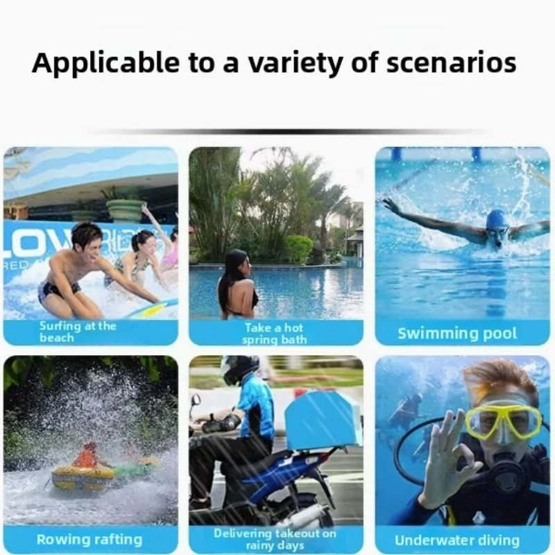 1PC Fashionable outdoor versatile mobile phone drift case with hanging rope touch screen waterproof mobile phone protection case