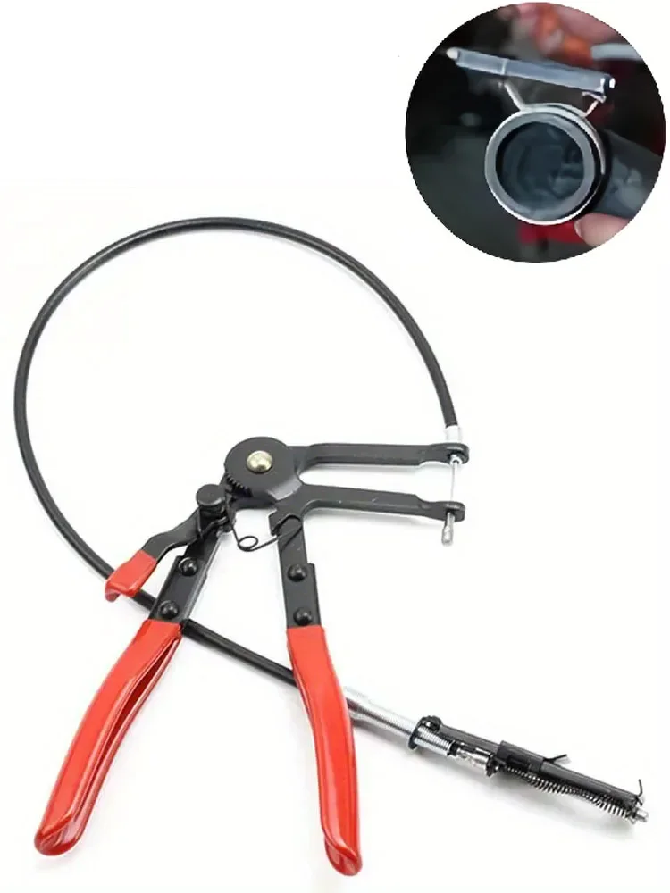 Bendable Mangueira Alicate de fixação, Tipo de cabo, Cabo Flex, Long Auto Mangueira Grampos, Reta