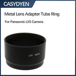 Metal Lens Adapter Tube Ring 52mm Mount Filter For Panasonic LUMIX DMC-LX5 Camera