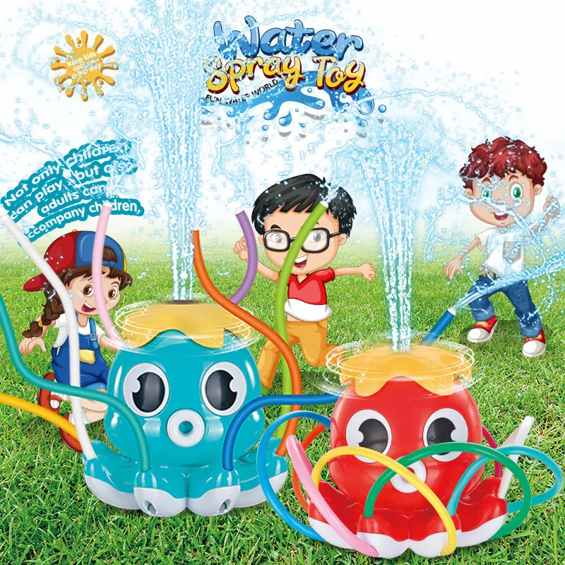

Уличная игрушка-Осьминог для полива воды, садовая водная игрушка для заднего двора, лужайка, летний двор, Мультяшные брызги-брызги, детская игрушка для ванны, подарок