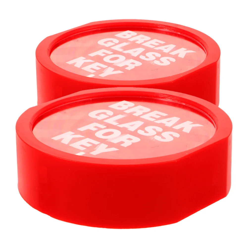 2Pcs Wall Mounted Key Safe Lock Box Outdoor Waterproof Secure Door Lockbox for House Keys Cards Emergency Break Glass