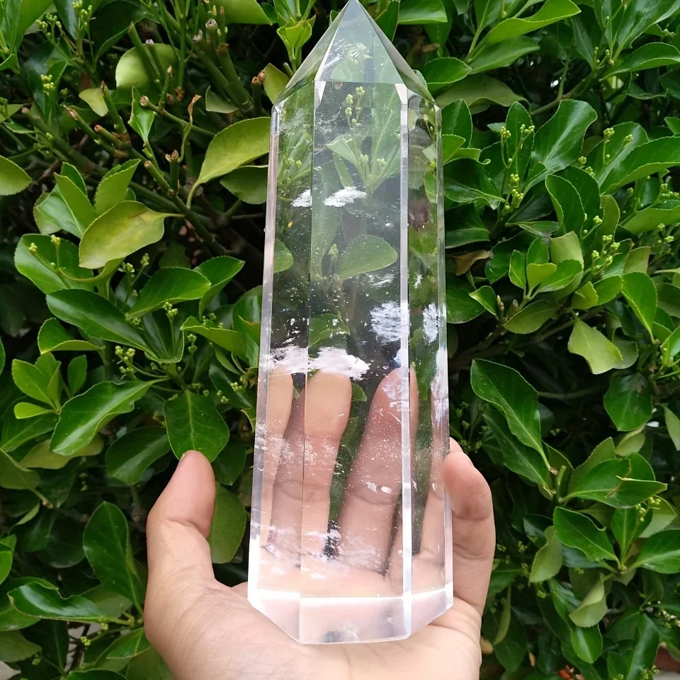 Premium White Quartz Point - Polished Crystal for Meditation, Reiki Chakra Balance, and Home Decor | Unique Spiritual Gift