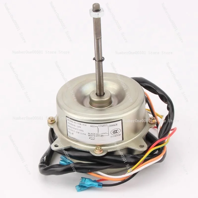 Suitable for Chigo air conditioner external machine motor YDK-35-6 forward rotation 35W external fan motor outdoor fan