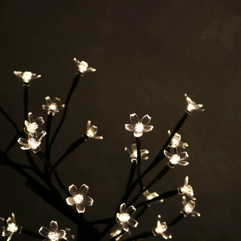 

Cherry Tree Light Decorative Bonsai Lamp Led Desk Tree Lamp For Home Wedding Party Decoration Warm White Light