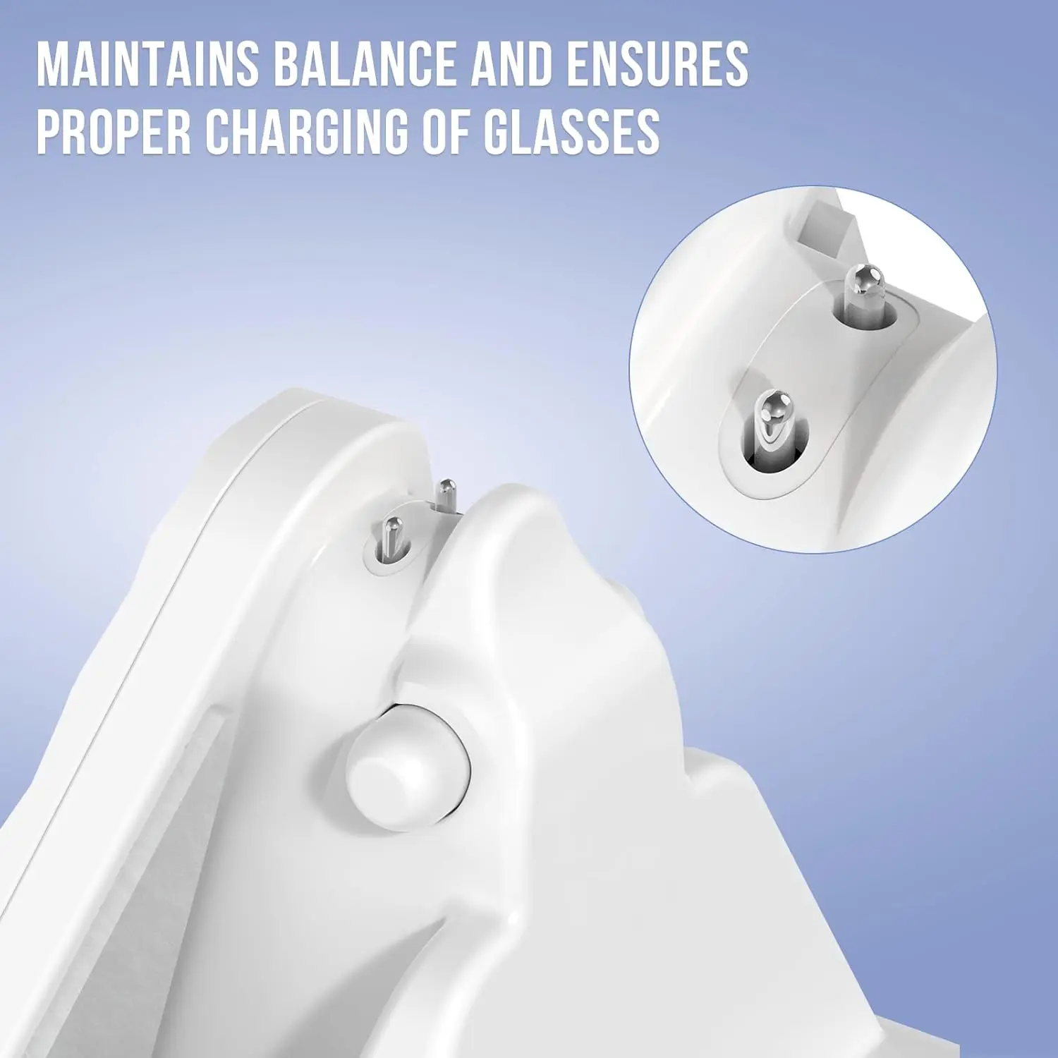 قاعدة شحن نظارات Ai متوافقة مع نظارات Ray-Ban Meta الذكية، شاحن نظارات ذكي محمول للسفر مع محول #5