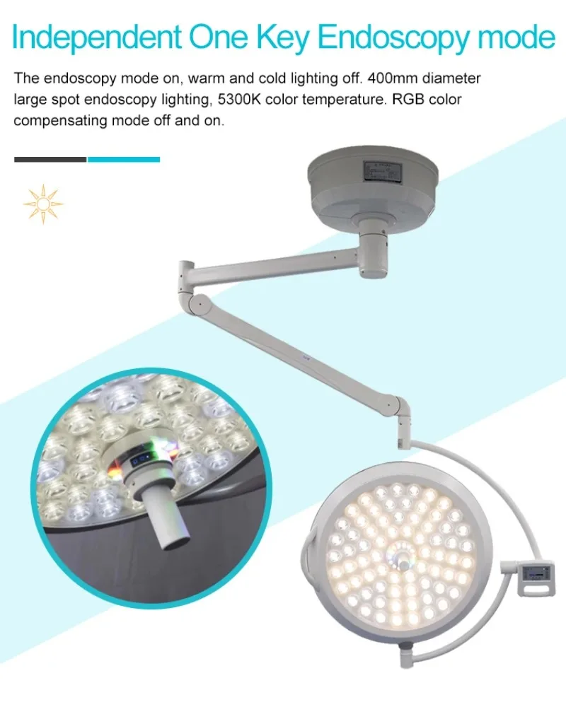 Portable Surgical Lamp Mobile Emergency Surgical Light examination light With Backup Battery Floor Surgery Light