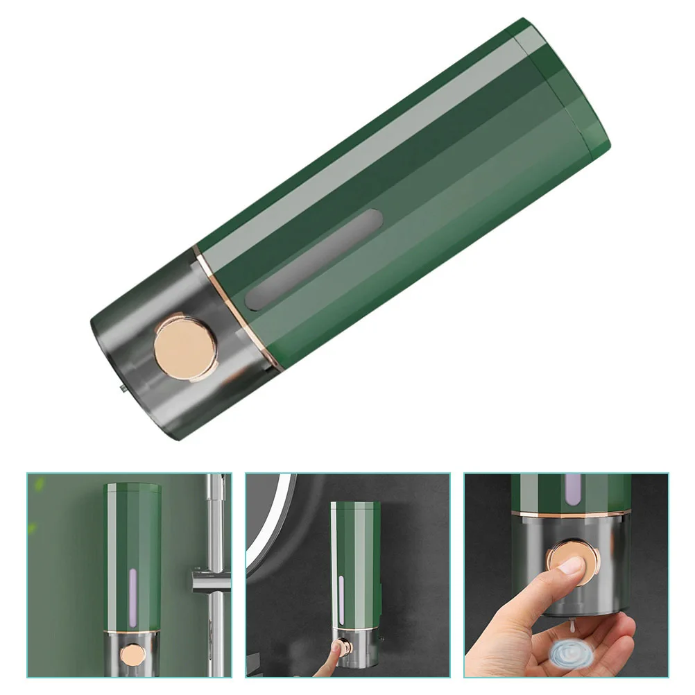 

Wall Mounted Soap Dispenser Punch Free Large Capacity Transparent Shampoo Container for Bathroom Kitchen Hotel Shower Lotion