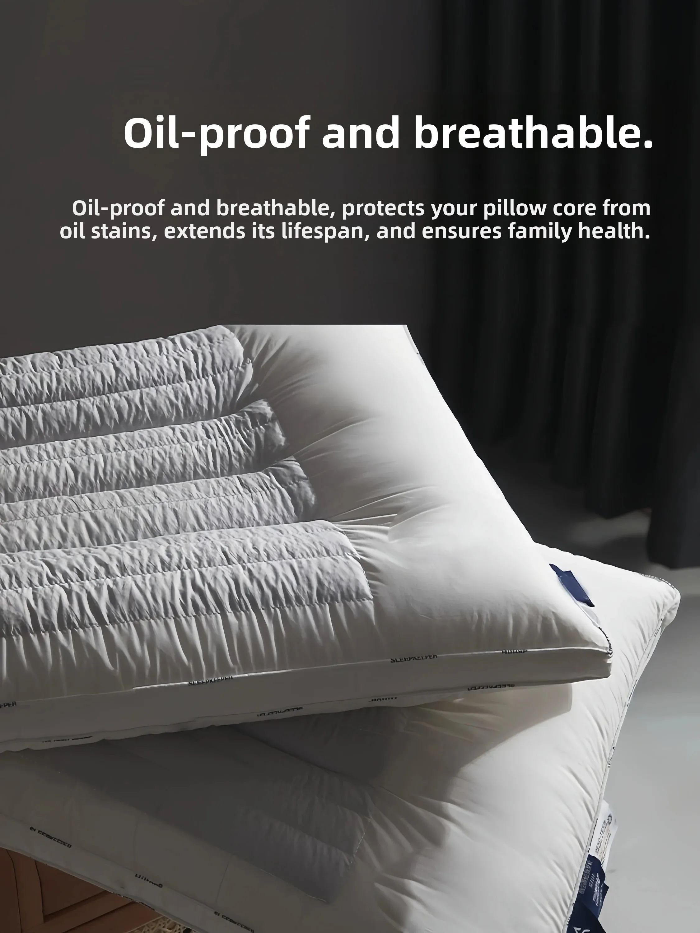 Five Star Hotel Special Quinoa Hull Pillow Neck Support Sleep Aid Adult Single Hard Pillow Core Rectangular Shape Polyester F...