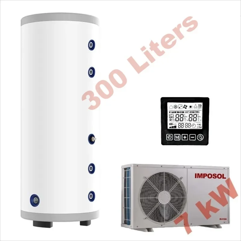 

300 Liters 7 kW Air to Water Heat Pump Storage Hot Water Heater