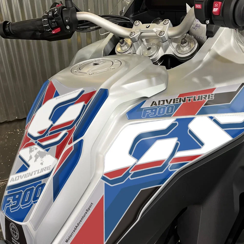 For BMW F900GS Adventure F 900 GS ADV 2024 2025 Motorcycle 3D Gel Tank pad Protector Stickers Knee Tank Side Paint Protection 4
