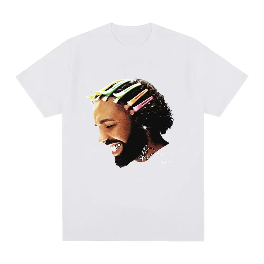 2025 Rapper Drake Cotton Print Short Sleeve High Quality Fashion Deluxe Edition Comfortable and Breathable