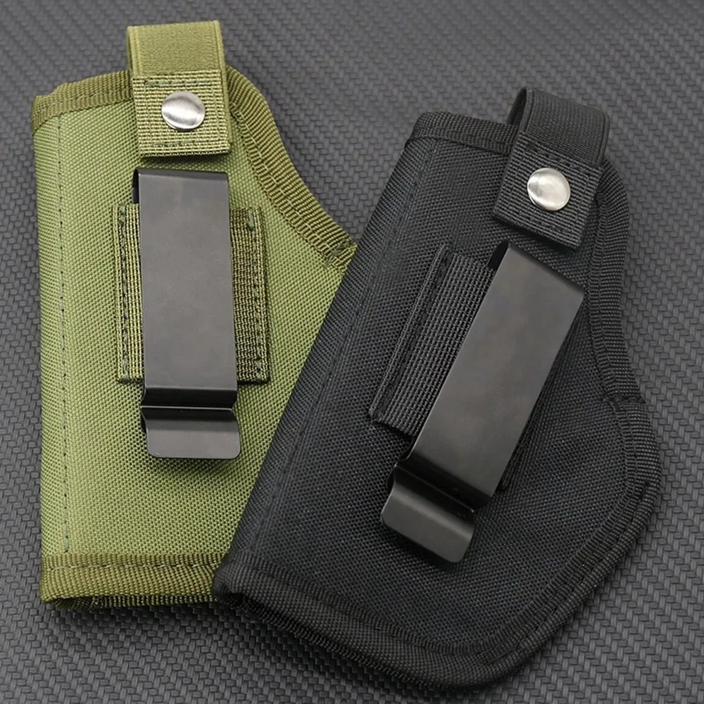 

Universal IWB/OWB Concealed Carry Holster Adjustable Tactical Pistol Holster with Metal Clip for Daily Use