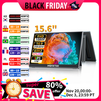 HGFRTEE 15.6 inch Portable Monitor 60Hz 1080P with HDMI USB-C Gaming Screen Extended Display for PC Laptop Mac Switch Xbox PS4/5