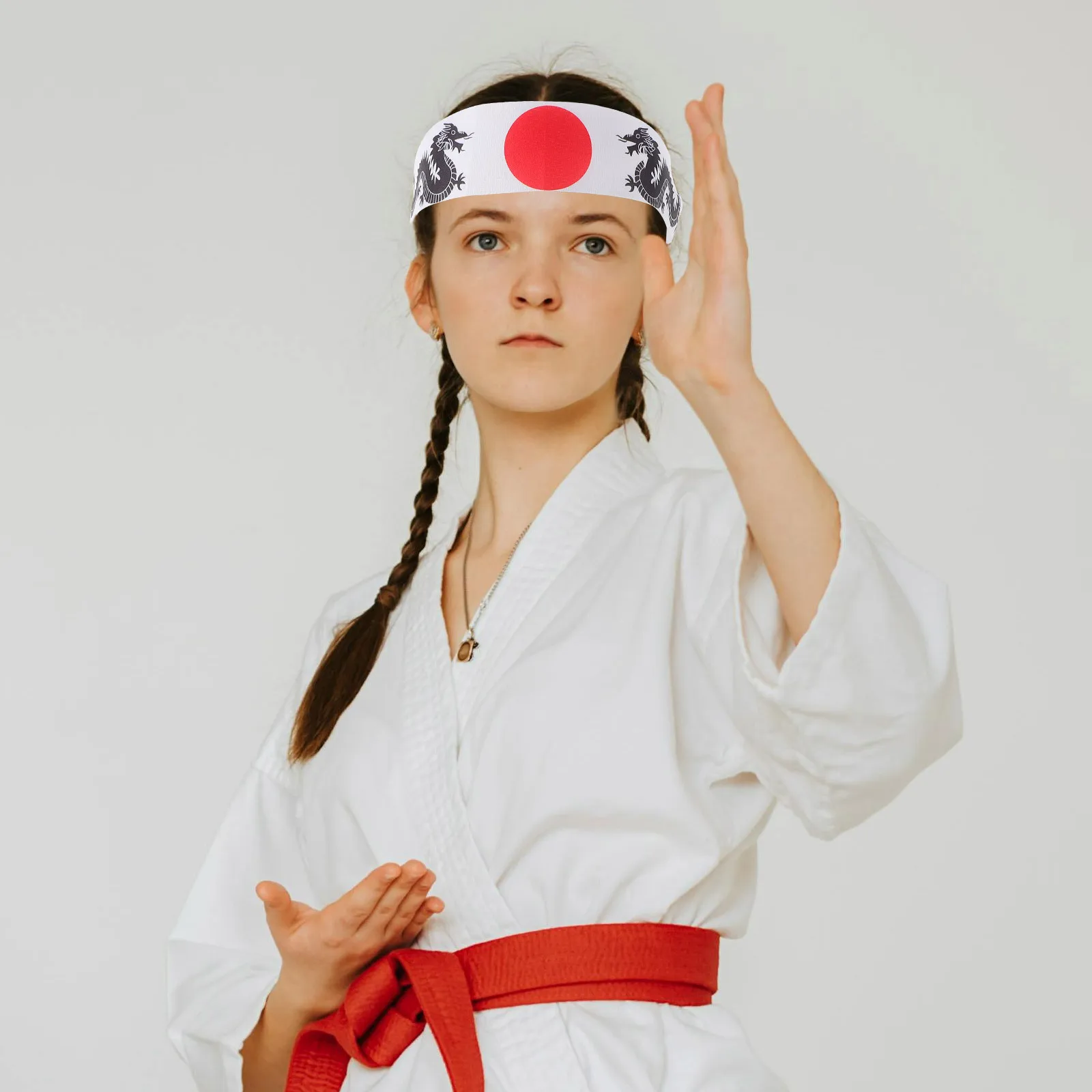 

2 шт., японская повязка на голову для каратэ и ниндзя, бандана для шеф-повара, головные уборы из мягкой ткани для приготовления пищи, тренировки боевых искусств, повседневное использование