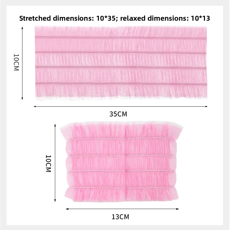 100pcs Beauty Salon Independent Packaging Disposable Headband Non-woven Fabric Anti Slip SPA Elastic Band